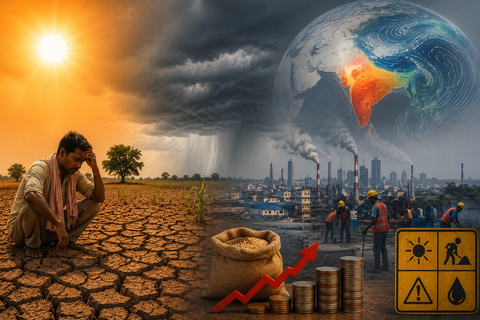 India faces a new climate reality as heatwaves and weak monsoon rains strain food, labor, and water systems