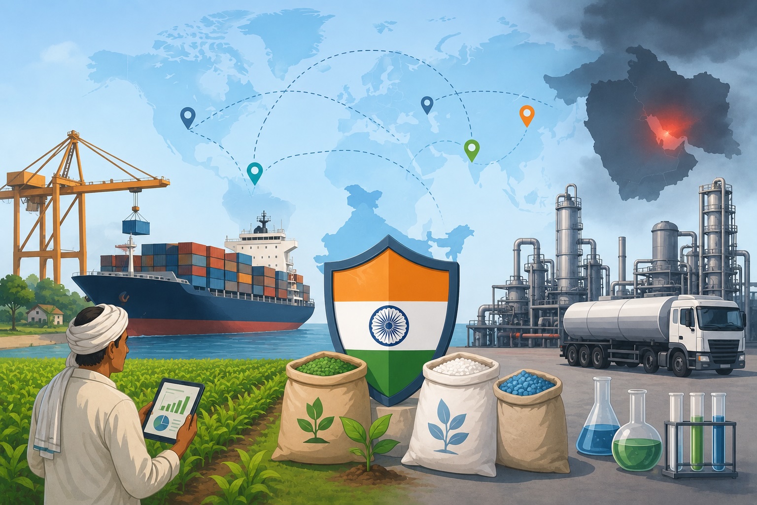 India protects fertilizer and chemical supply chains amid West Asia conflict and global shipping disruptions